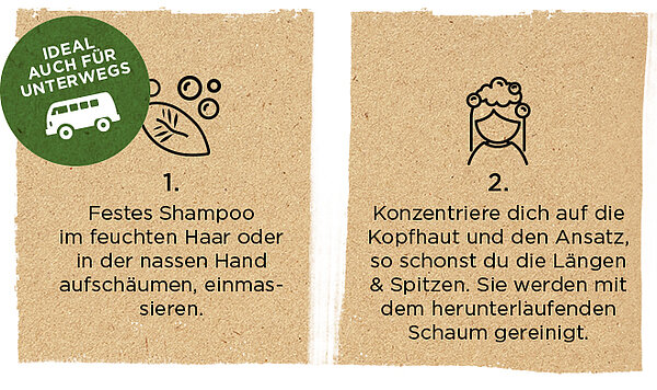 mit Feste Bio-Hanf Pflege-Shampoos